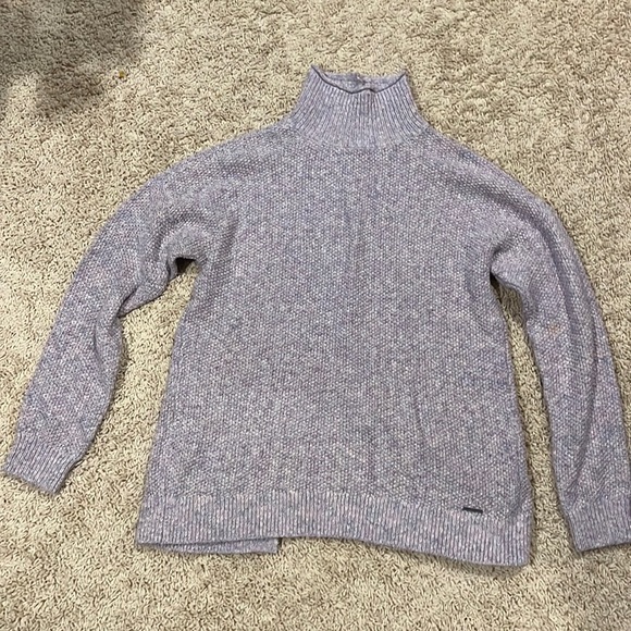 Abercrombie & Fitch purple mock neck sweater size small - Picture 1 of 2